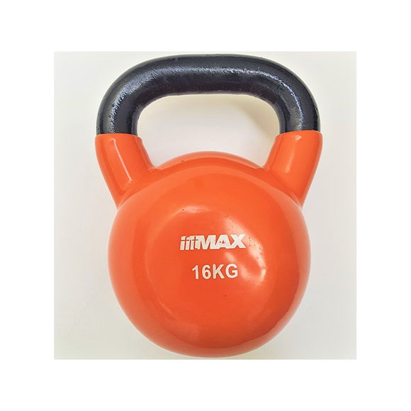 TITAN LIFE Kettlebell 16kg Orange Cast iron w/Vin