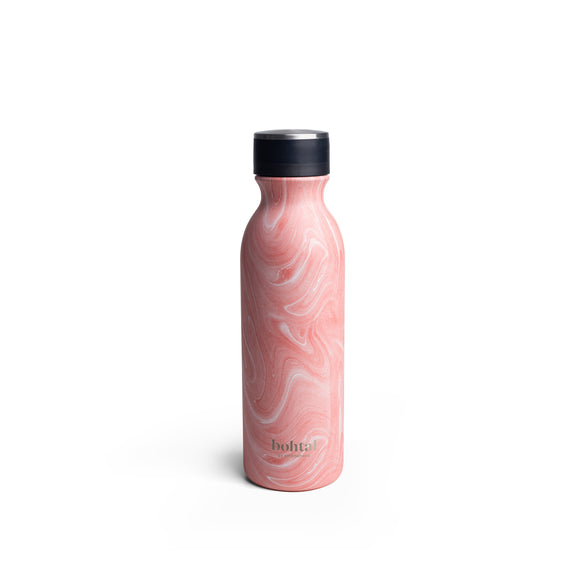 Smartshake Bohtal Insulated Flask 600ml Pink Marble