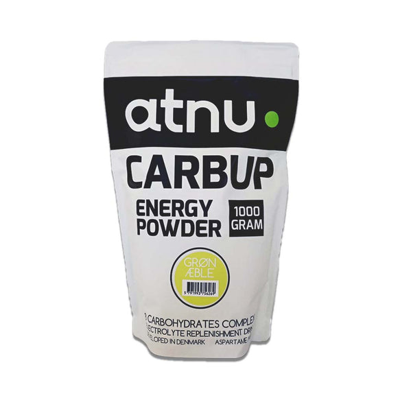 Atnu CarbUP Energipulver - Grøn Æble (1 kg.)