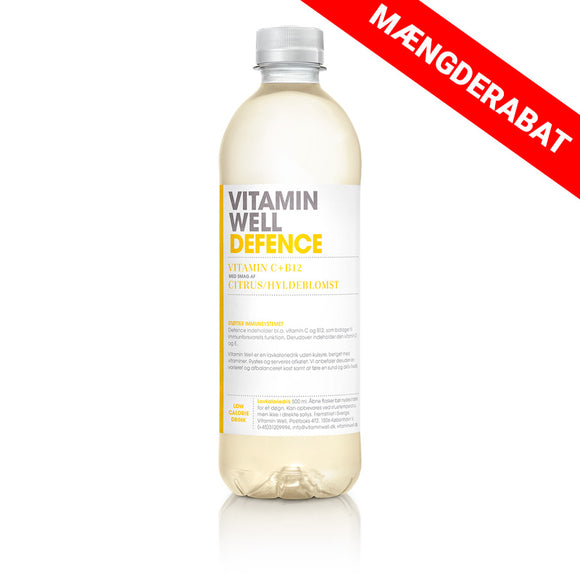 Vitamin Well Defence - Citrus/hyldeblomst 50cl - Inkl. pant