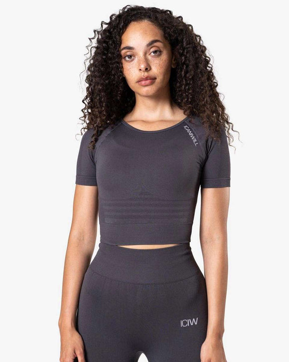 ICANIWILL Define Seamless Cropped T-shirt - Dame