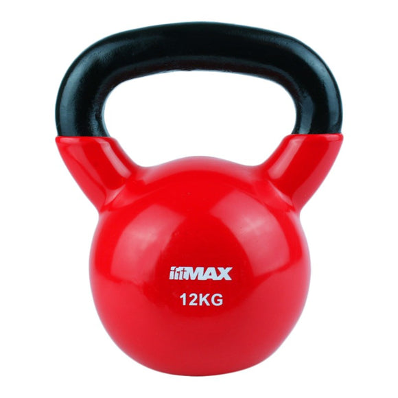 TITAN LIFE Kettlebell 12kg Red. Cast iron w/Vin