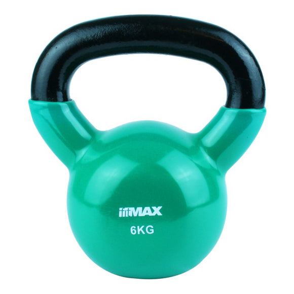 TITAN LIFE Kettlebell 6kg Green. Cast iron w/Vin