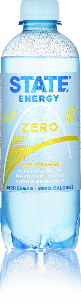 STATE Zero Sparkling - Lime/Orange 400ml - Inkl. pant